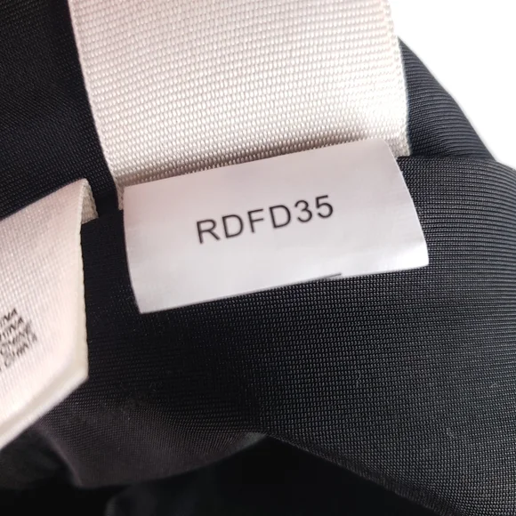 RACHEL Rachel Roy Textured A Line Skater Faux Leather Trim Scuba Dress - Picture 15 of 16